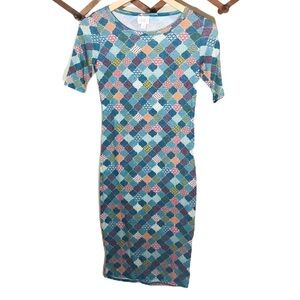 3/$25 🙌🏼 LuLaRoe Julia Patterned Stretchy Pencil Dress XXS